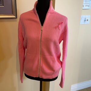 Ralph Lauren cotton zip up sweater